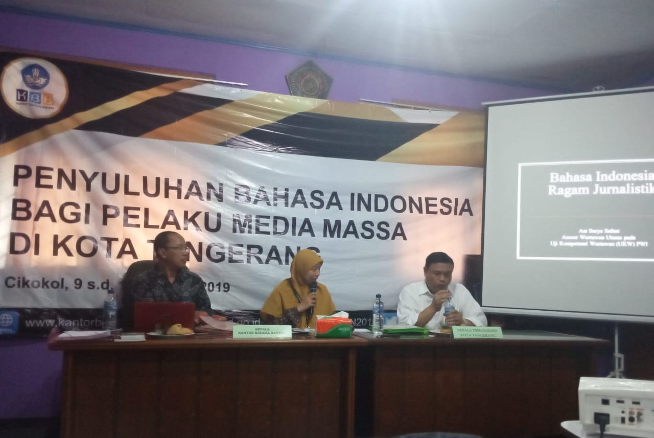 Bahasa Media Belum Taat Kaidah, Kantor Bahasa Banten Adakan Penyegaran bagi Jurnalis