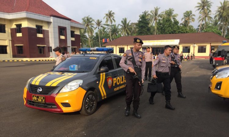Pak Polisi di Pandeglang Dilatih Pengamanan Objek Vital