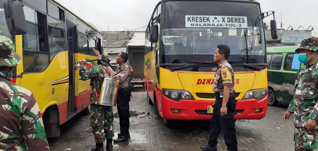 Begini Cara Polisi dan TNI Melawan Pandemi Corona di Kabupaten Tangerang