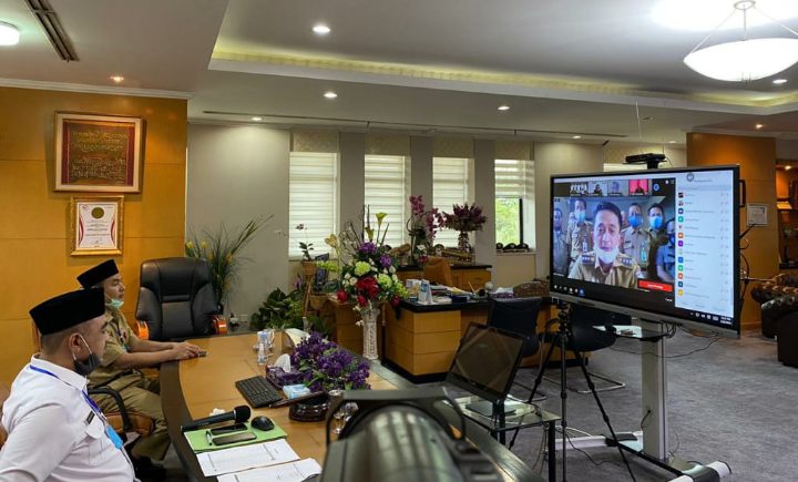 Pemkab Tangerang Gelar Halal Bi Halal Via Video Teleconfrence, Ketua DPRD Tak Tampak