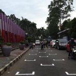 Keren, Polresta Tangerang Bikin Garis Jaga Jarak Mirip MotoGP