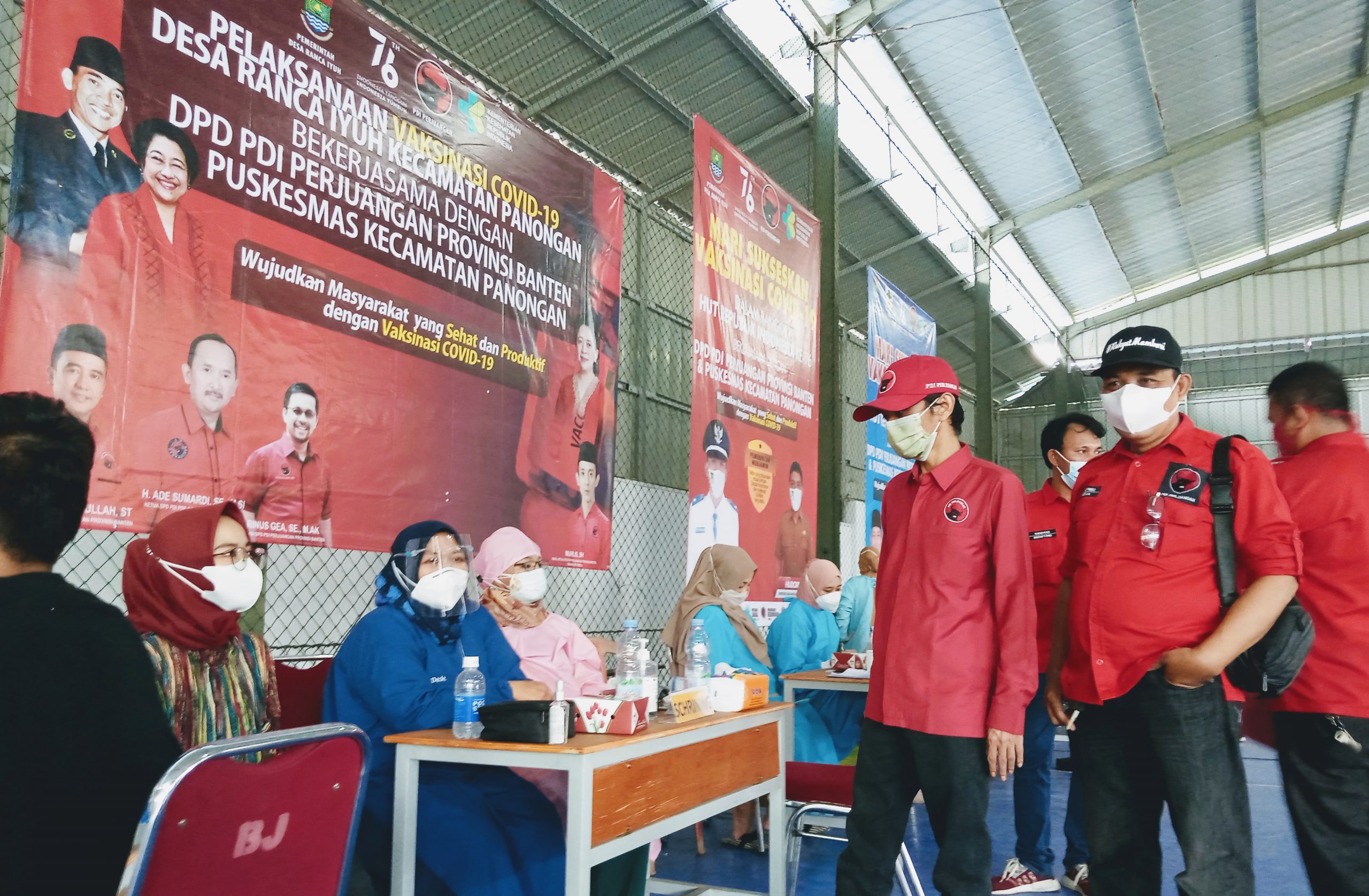 PDIP Banten Jemput Bola, Vaksin 1.000 Warga Kabupaten Tangerang