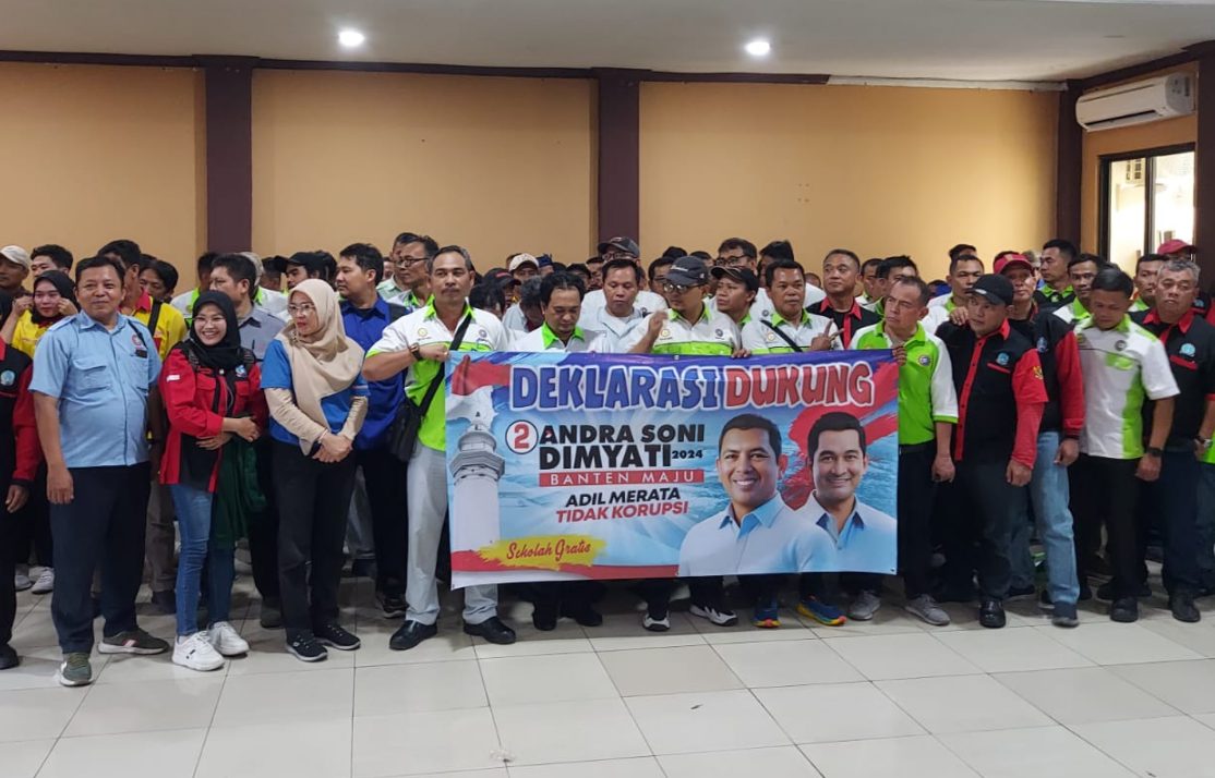 64 PUK Perusahaan se-Kota Tangerang Deklarasi Dukung Andra Soni-Dimyati untuk Banten Lebih Maju