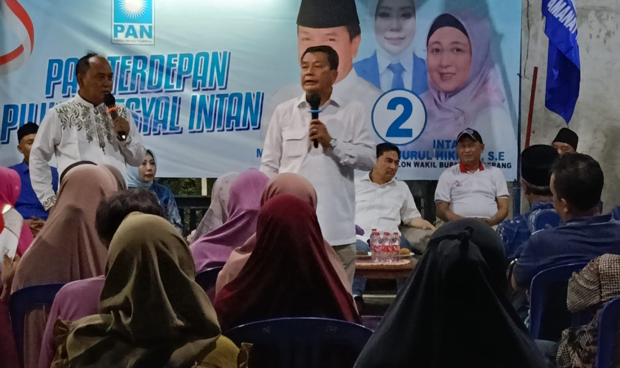 Cabup Tangerang Maesyal Rasyid dan Cawagub Banten Dimyati Sapa Warga Panongan