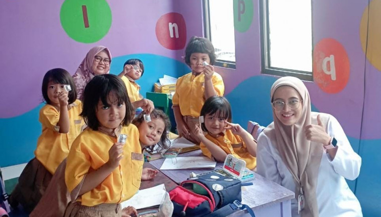 Cegah Cacingan, Puskesmas Cisauk Gelar Pemberian Obat Cacing untuk Anak Sekolah