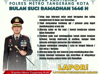 Simak Imbauan Pemkot Tangerang dan Polres Metro Tangerang Kota Selama Ramadhan 2025