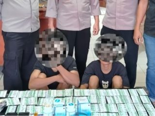 Polsek Cileles Gagalkan Peredaran Obat Keras, Dua Tersangka Ditangkap