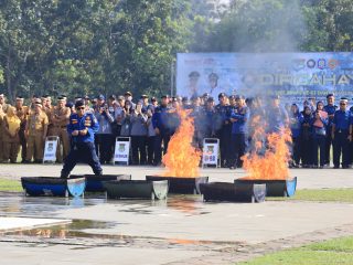 HUT Satpol PP, Satlinmas, dan Damkar: Bupati Maesyal Serukan Semangat Pengabdian
