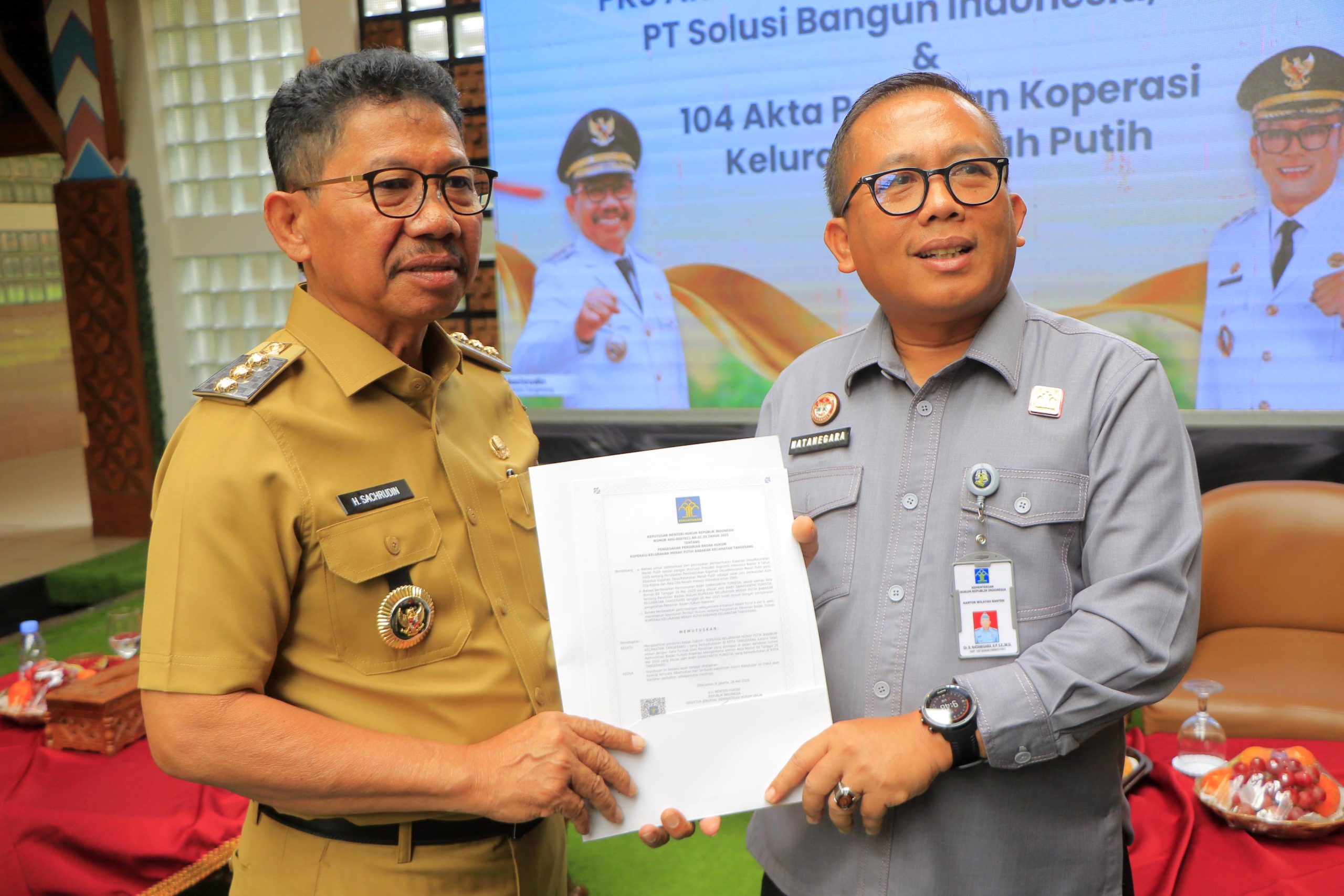 Pemkot Tangerang Resmikan Serentak 104 Koperasi Merah Putih di Kota Tangerang