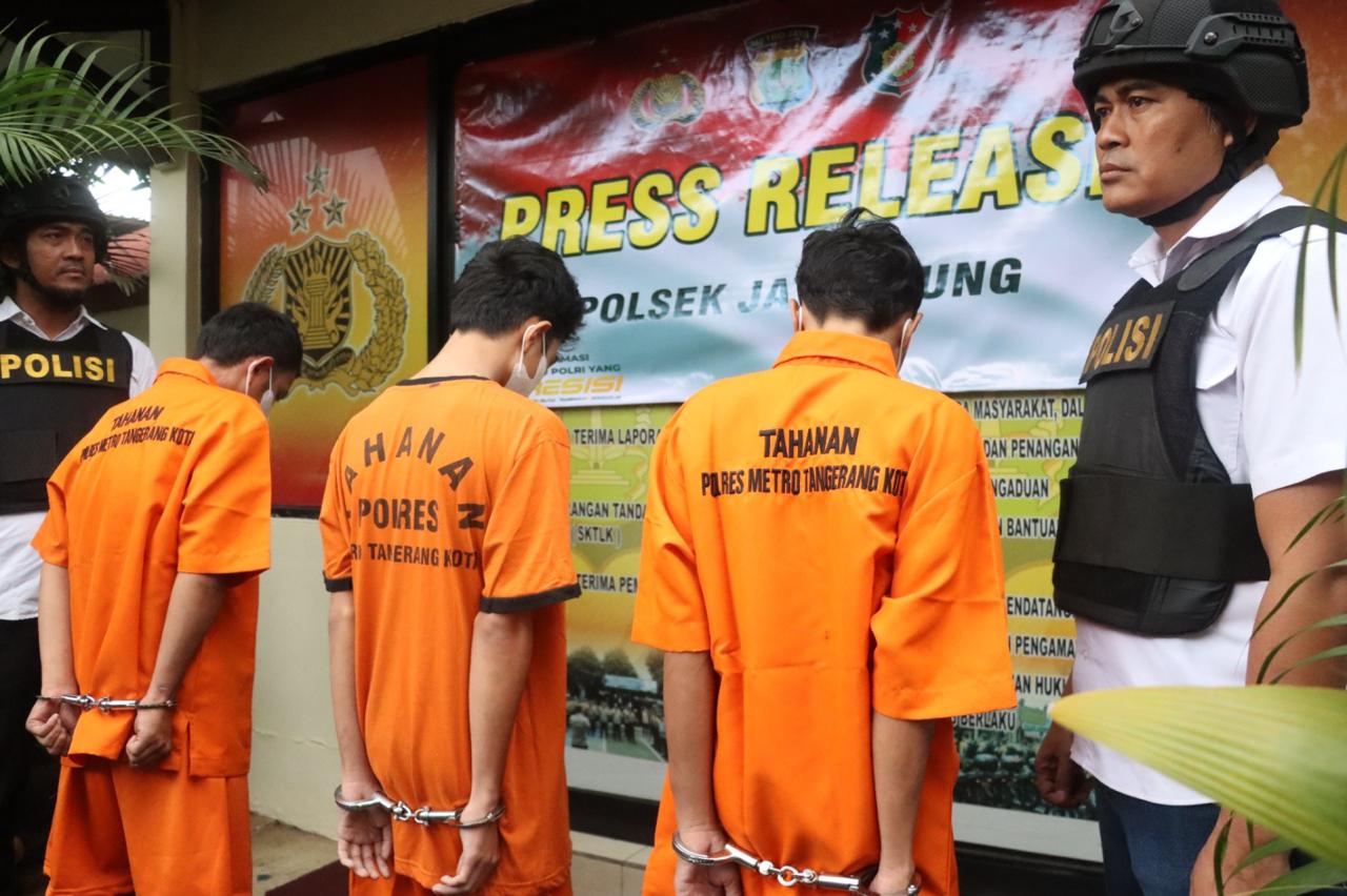 Polsek Jatiuwung Bekuk 6 Kawanan Curanmor Serang-Rangkas, Polisi Dibacok Saat Penangkapan