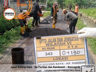 Ruas Jalan di Kecamatan Gunung Kaler Diperbaiki DBMSDA Kab. Tangerang