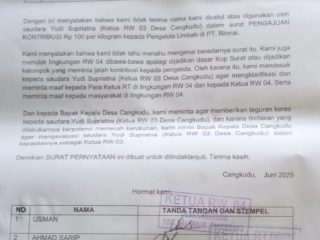 Ketua RW 04 Protes, Desak RW 03 Minta Maaf karena Catut Namanya dalam Surat Jatah Limbah