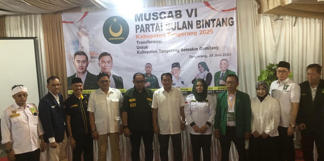 Muscab PBB Kabupaten Tangerang Hasilkan Tiga Calon Ketua, Ini Pesan Bupati dan DPW