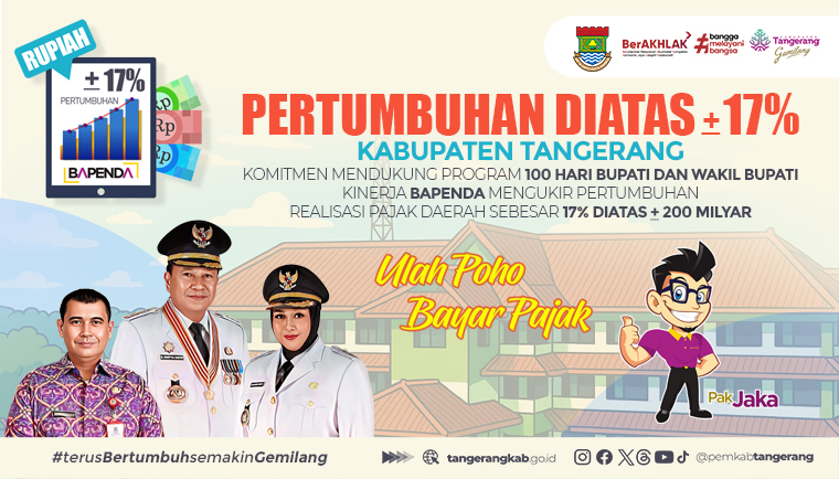 Pajak Naik Rp200 Miliar, Kabupaten Tangerang Torehkan Prestasi Jelang 100 Hari Kerja Bupati dan Wakil Bupati