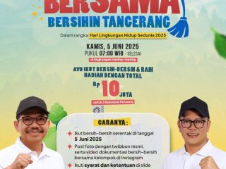 Rayakan Hari Lingkungan Hidup, Wali Kota Tangerang Gaungkan Aksi Bersih-Bersih Serentak