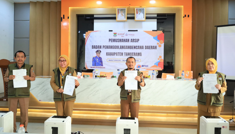 575 Arsip Dimusnahkan, BPBD Kabupaten Tangerang Tertibkan Tata Kelola Kearsipan