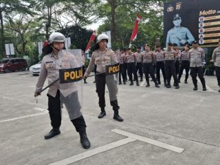 Tingkatkan Profesionalitas Personel, Polresta Tangerang Gelar Latihan Dalmas