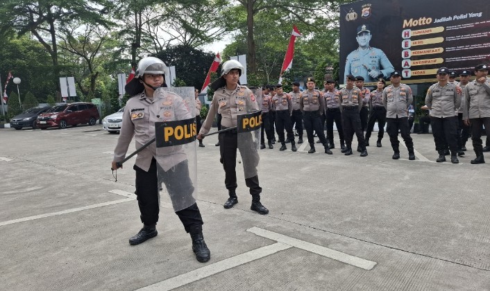 Tingkatkan Profesionalitas Personel, Polresta Tangerang Gelar Latihan Dalmas
