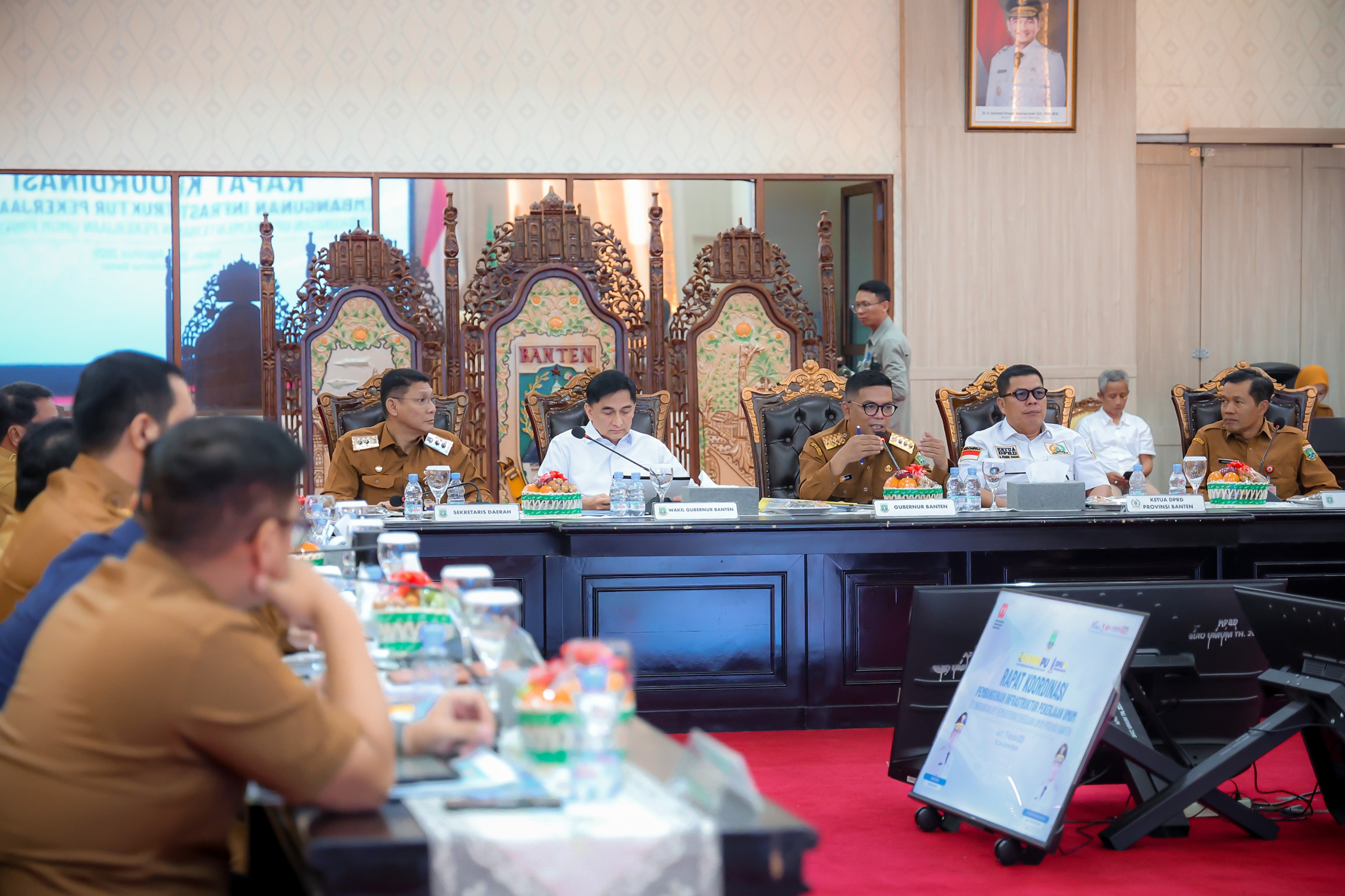 Andra Soni Pimpin Rakor Infrastruktur, Bupati/Wali Kota Paparkan Usulan Prioritas