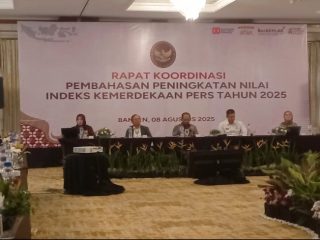 Banten Masuk 10 Besar Nasional, Indeks Kebebasan Pers 2024 Tembus 74,09