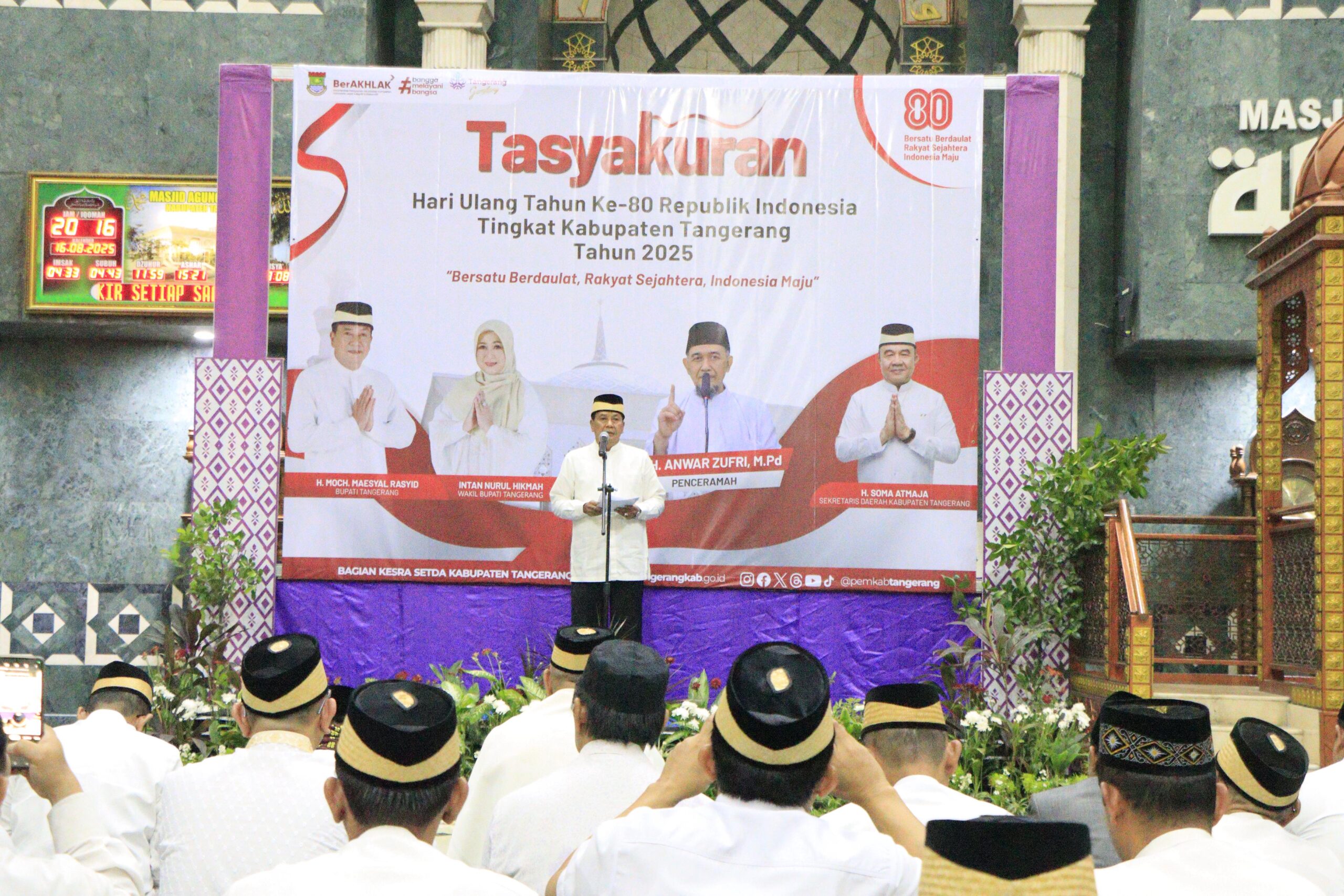 Dari Renungan Suci hingga Penyerahan Gerobak Usaha, Begini Cara Kabupaten Tangerang Rayakan HUT ke-80 RI