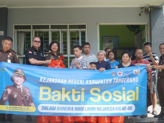 Hari Lahir Kejaksaan ke-80, Kejari Kabupaten Tangerang Berbagi Kasih dengan 100 Anak Yatim-Piatu