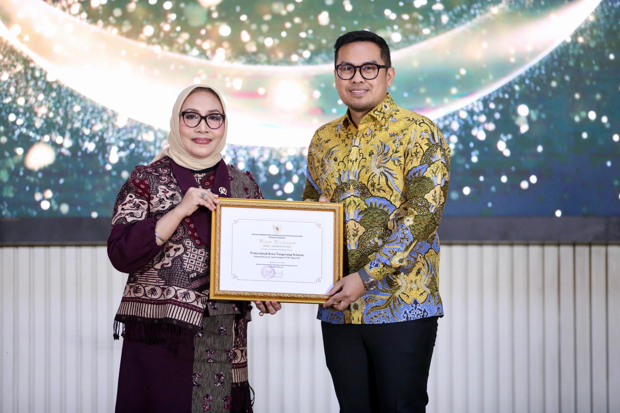 Naik Kelas! Tangsel Sabet Penghargaan KLA 2025 Kategori Utama