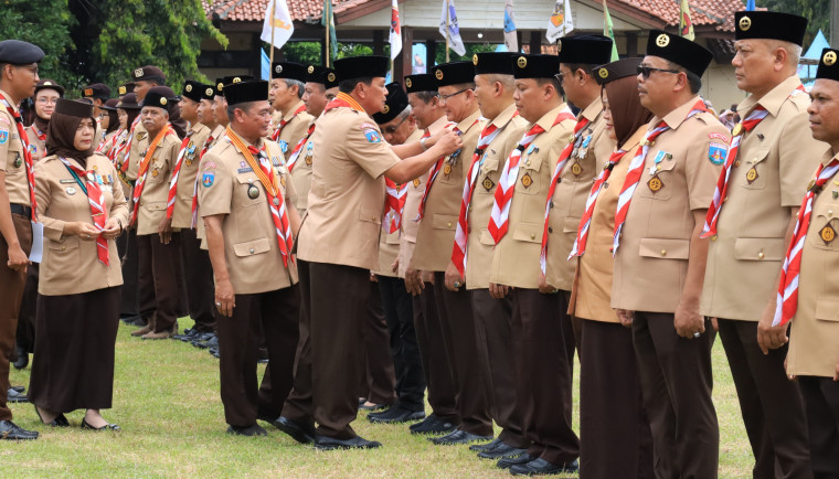 Peringatan HUT Pramuka ke-64 di Kabupaten Tangerang, Bupati Maesyal Rasyid: Momentum Perkuat Karakter dan Nasionalisme Generasi Muda