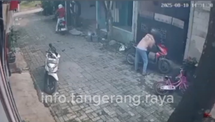 Polsek Tigaraksa Selidiki Curanmor Siang Bolong yang Terekam CCTV