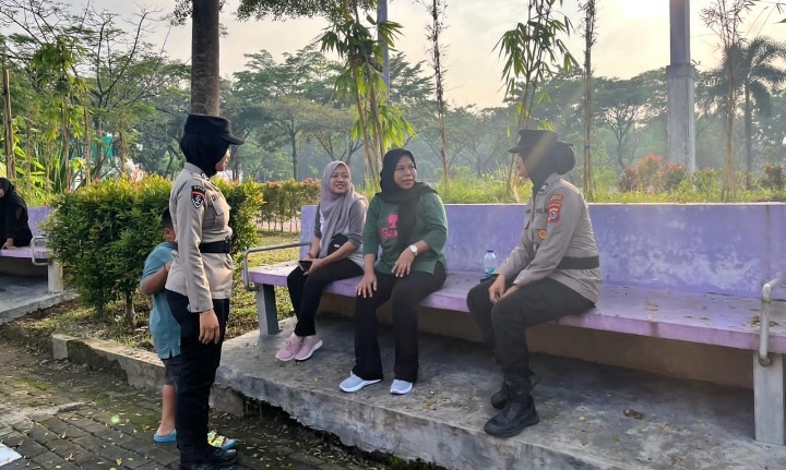 Biar Aman, CFD di Puspemkab Diamankan Polwan Polresta Tangerang