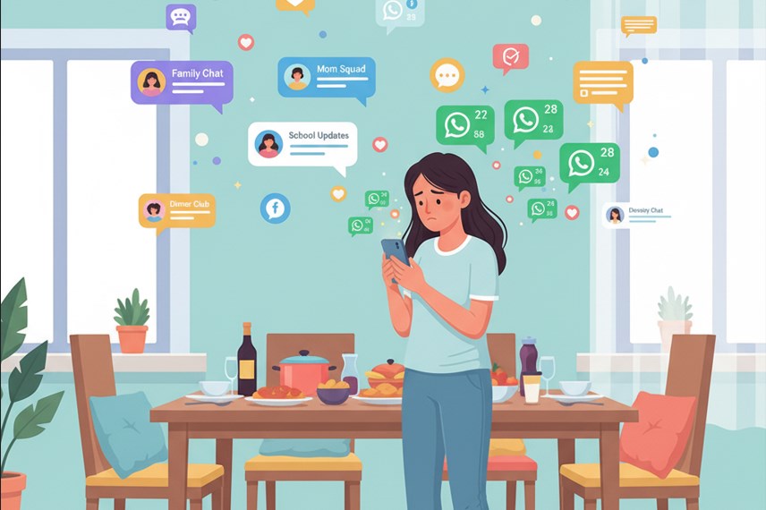 5 Grup WhatsApp yang Harus Disaring demi Kesehatan Mental Ibu