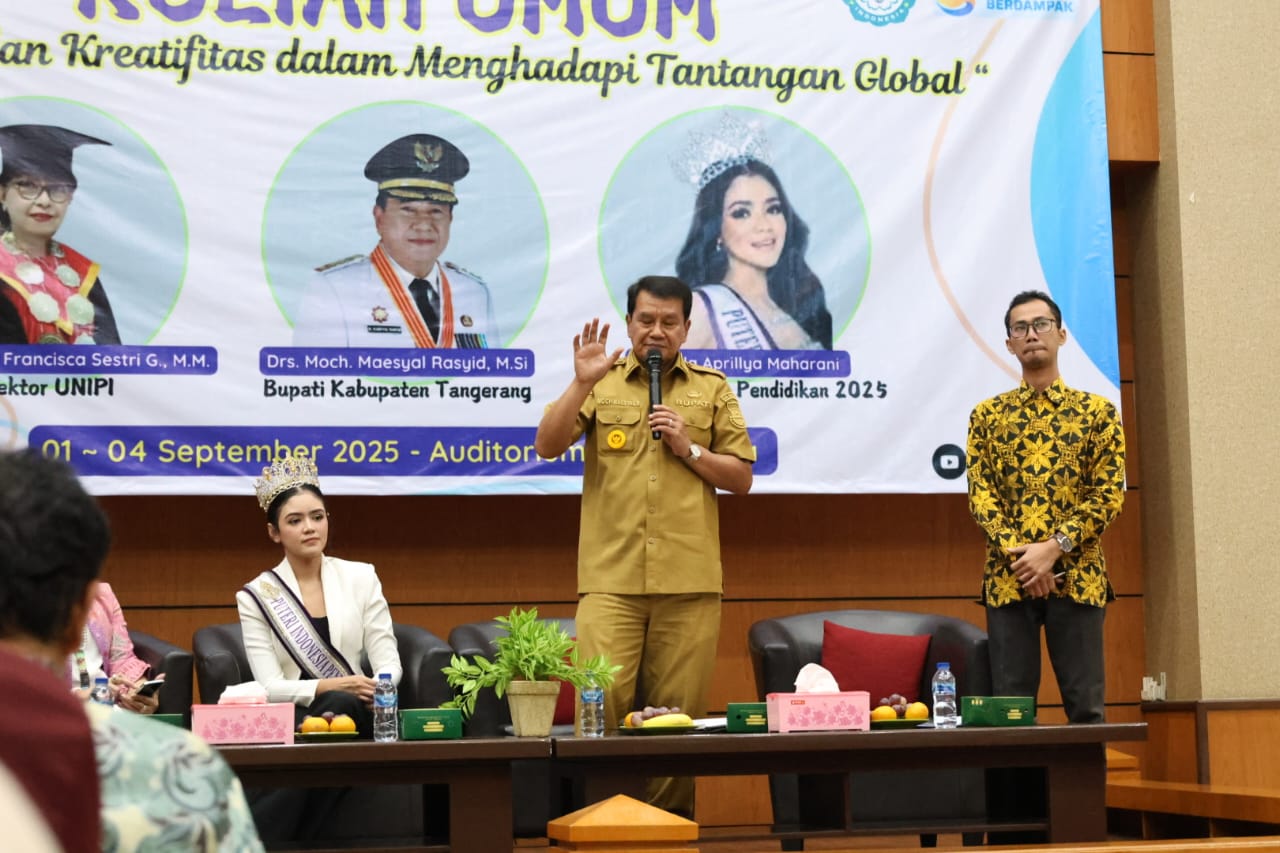 Beri Kuliah Umum di UNIPI, Maesyal Rasyid Ajak Generasi Muda Berinovasi dan Berkreasi