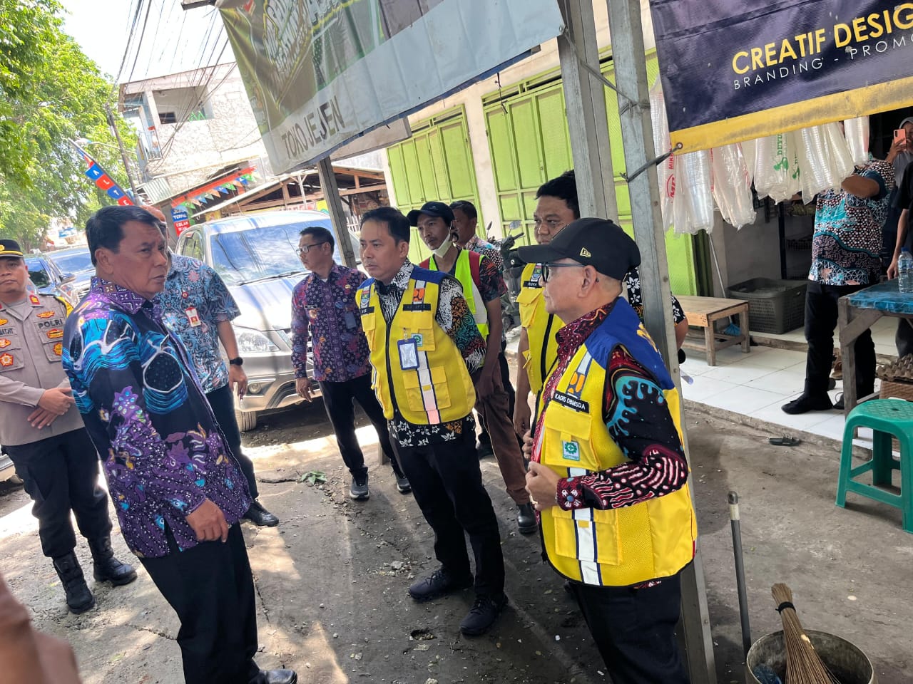 Perbaikan Jalan Pakuhaji Ditargetkan Selesai Dua Bulan, Bupati Maesyal Rasyid Tinjau Langsung Lokasi