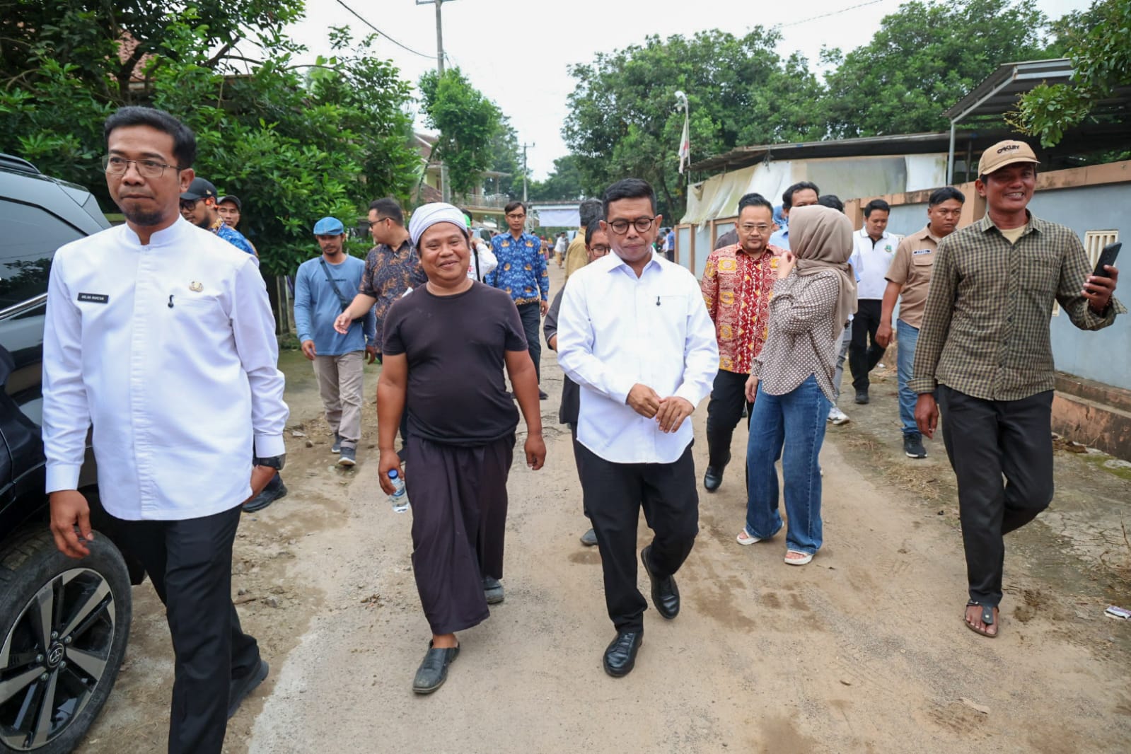 Program Bang Andra Hadir di Serang, Jalan Desa Sukarame Sepanjang Tiga Kilometer Siap Dibangun