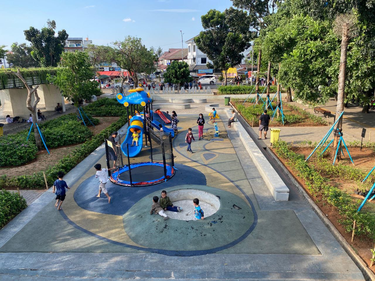 Ruang Publik Favorit! Alun-Alun Pamulang Diminati Warga karena Bersih dan Nyaman