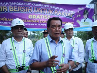 Semarakkan HUT ke-393 Kabupaten Tangerang, PERUMDAM TKR Gratiskan Sambungan Air Bersih bagi Warga Rajeg
