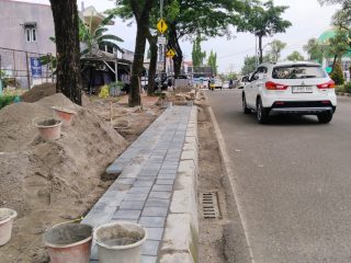 Trotoar Ciater Tangsel Direvitalisasi Jadi Pedestrian Ramah Disabilitas