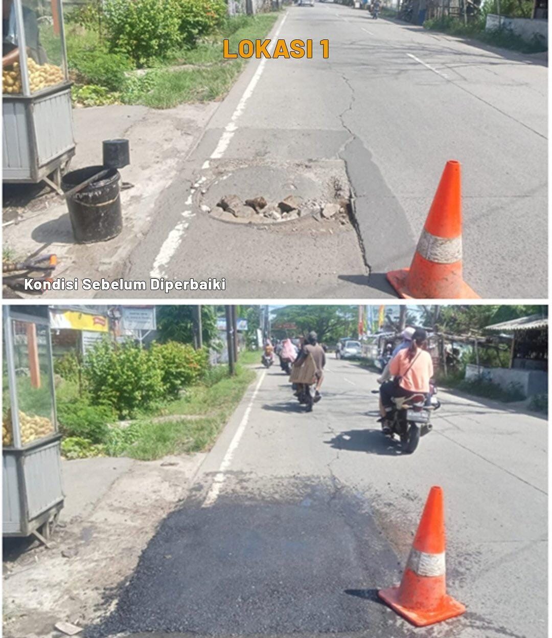 DBMSDA Kabupaten Tangerang Gerak Cepat Perbaiki Jalan Berlubang di Rajeg
