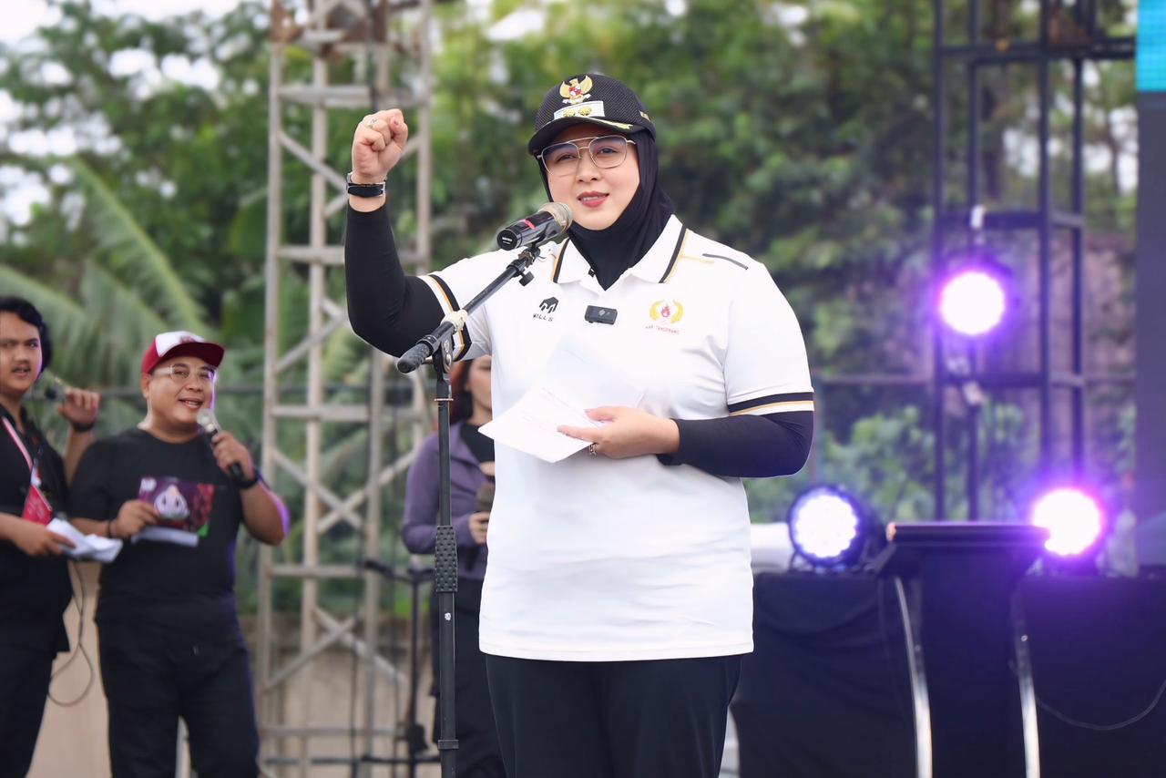Wabup Intan Nurul Hikmah Buka PORKAB VI Tangerang 2025 di Pasar Kemis