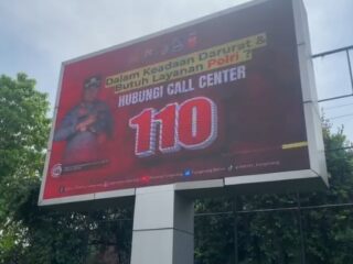 Polresta Tangerang Sosialisasi Call Center 110, Informasi Layanan Kini Tampil di Videotron hingga Radio