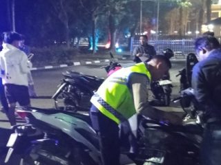 Gagalkan Balap Liar di Kawasan Pemda, Polisi Sita Empat Motor