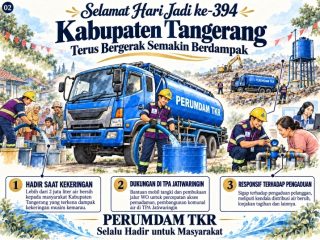 HUT ke-394 Kabupaten Tangerang: Perumdam TKR Salurkan Jutaan Liter Air Bersih dan Responsif Pengaduan