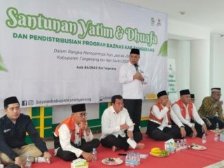 Peringati HUT ke-394 Kabupaten Tangerang dan Hari Santri, BAZNAS Santuni Ratusan Yatim dan Dhuafa